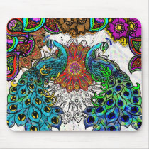 Paisley Peacocks mousepads by BAbdoyan Paisley Peacocks mousepads
