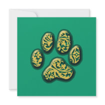 Paisley Puppy Print invitations