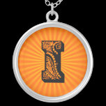Paisley Sunburst Monogram - I necklaces