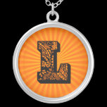 Paisley Sunburst Monogram - L necklaces