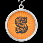 Paisley Sunburst Monogram - S necklaces