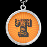 Paisley Sunburst Monogram - T necklaces