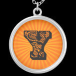 Paisley Sunburst Monogram - Y necklaces