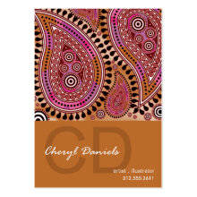 Paisley Supreme Business Card template profilecard