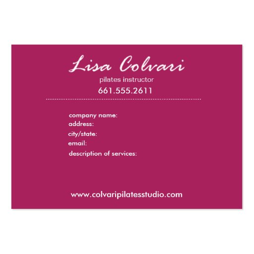 Paisley Supreme Business Card template (back side)