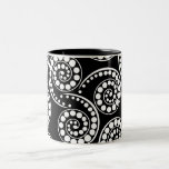 Paisley swirl pattern modern mugs