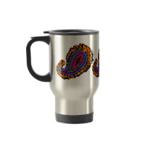 Paisley Travel mugs by JuJuGarden Paisley Travel mugs