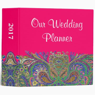 Paisley Wedding Planner Binder