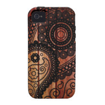 paisley wood panels iPhone 4 covers