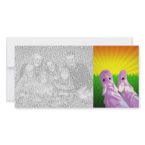 pajama park party gifts : sunburst sky personalized photo card