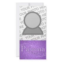 pajama party gifts : purple starshine picture card