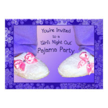 Pajama Party Invitations