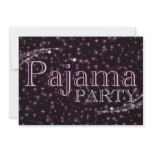 pajama party invitations : starshine invitations
