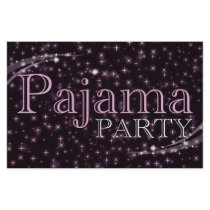 pajama party invitations : starshine custom flyer