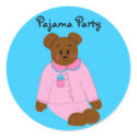 Pajama Party stickers