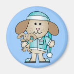 Pajama Puppy & Lovey Bunny Fridge Magnets