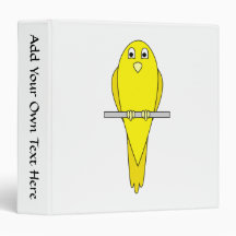 Pájaro amarillo. Canario. En blanco