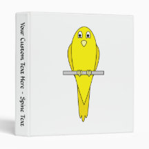 Pájaro amarillo. Canario. En blanco