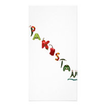 Pakistan Chili Peppers Personalized Photo Card