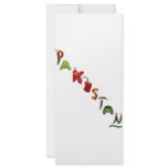 Pakistan Chili Peppers Rack Card Design