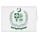 Pakistan Coat of Arms cards by FlagTshirts Pakistan Coat of Arms cards