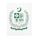 Pakistan Coat of Arms postcards by FlagTshirts Pakistan Coat of Arms postcards