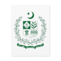Pakistan Coat of Arms postcards
