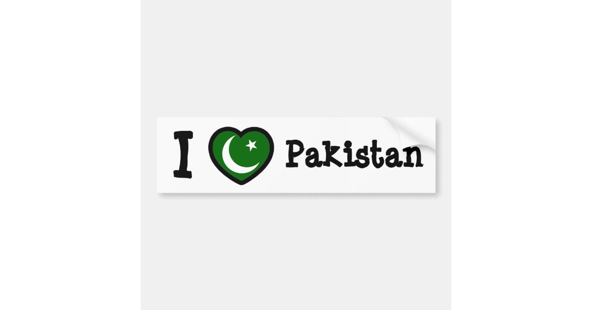 Pakistan Flag Car Bumper Sticker Zazzle