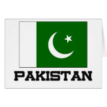 Pakistan Flag Greeting Cards