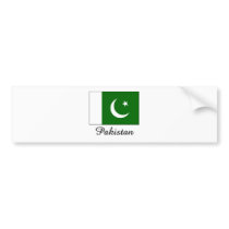 Pakistan Flag Design bumper stickers