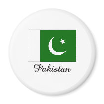 Pakistan Flag Design magnets