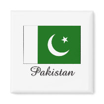 Pakistan Flag Design magnets