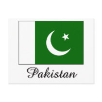 Pakistan Flag Design postcards