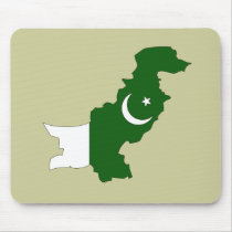 Pakistan flag map mousepads
