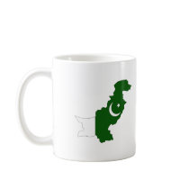 Pakistan flag map mugs