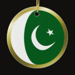 Pakistan Fisheye Flag Ornament