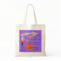 Pakistan Flood Relief - Purple Recyclable Tote Bags