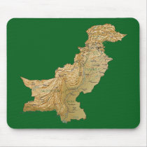 Pakistan Map Mousepad