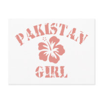Pakistan Pink Girl postcards