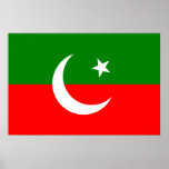 Pakistan Tehreek E Insaf, Colombia flag Posters