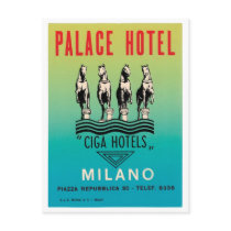 Palace Hotel Milano Post Card