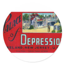 Palace of Depression Round Stickers