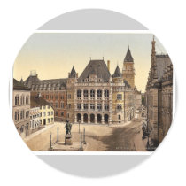 Palace of Justice, Bremen, Germany magnificent Pho Round Stickers