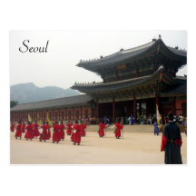 palace seoul march post card
