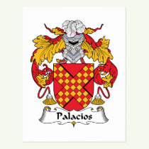 Palacios Family Crest Postcard