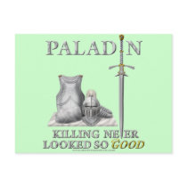 Paladin: Killing Never Looked So Good postcards by thefrozenduck Paladin: Killing Never Looked So Good postcards