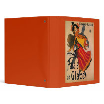 Palais De Glace, 1896 Art Nouveau Advertisement 3 Ring Binder