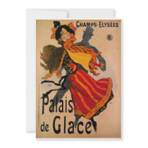 Palais De Glace, 1896 Art Nouveau Advertisement Custom Invite