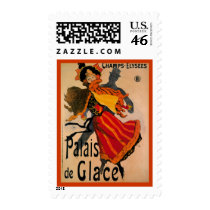Palais De Glace, 1896 Art Nouveau Advertisement Postage Stamp