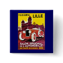Palais Rameau - Lille - Automobile Ad - 1926 Pinback Button